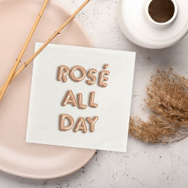Rosé den ganzen Tag Serviette