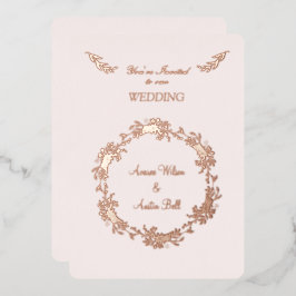 Rose der Blumen Folieneinladung