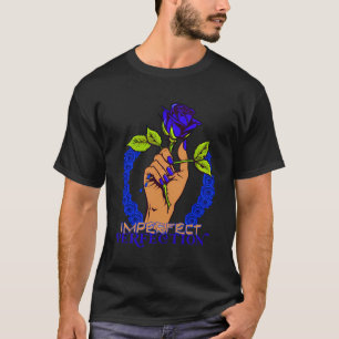 Rose der Blumenkunst Melanated Queen Imperfect Per T-Shirt