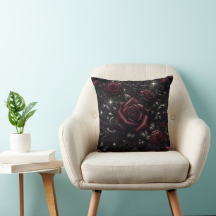 Rose der Dunkelheit 16x16 Kissen