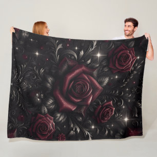Rose der Dunkelheit 60x80 Fleece Blanket