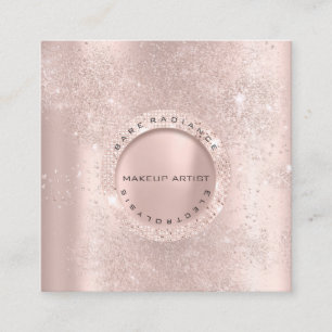 Rose der Elektrolyse Glitzer Lux Telefonnummerkarte