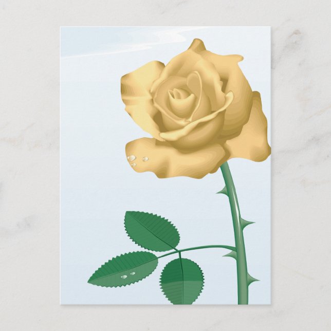 Rose der Freundschaft Postkarte (Vorderseite)