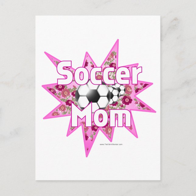 Rose der Fußball-Mama Postkarte (Vorderseite)