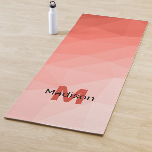 Rose der geometrischen Maschenöffnung Monogram Yogamatte