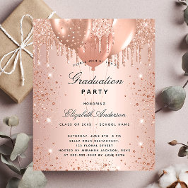 Rose der Goldballons für die Schulabbrecher