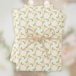 Rose der Hütte in hellorange Geschenkpapier Set<br><div class="desc">Hütte Rose in Orange oder Pfirsich,  grün und extra leicht Elfenbein. Ideal für Geburtstage,  Hochzeiten,  Muttertag,  etc.</div>