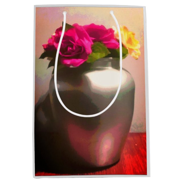 Rose der Liebe Mittlere Geschenktüte (Vorderseite)