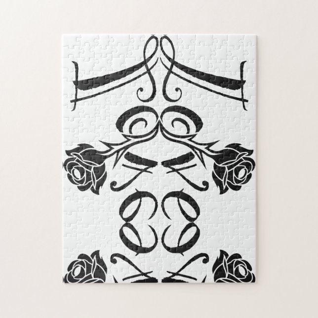 Rose der Liebe Puzzle (Vertikal)
