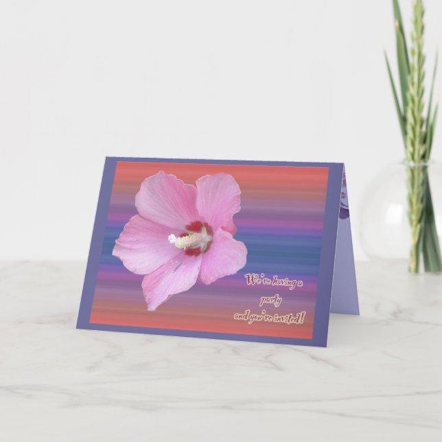 Rose der Party Einladung Sharon Blossom (Vorderseite)