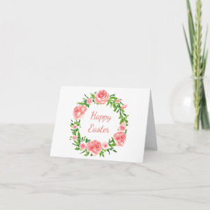Rose der rosa Aquarell Karte