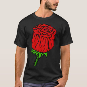 Rose der rote Rose. Ein Geschenk der Liebe. T-Shirt