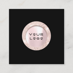 Rose der Visitenkarte Eyelashes Logo Schwarz-weiß Telefonnummerkarte