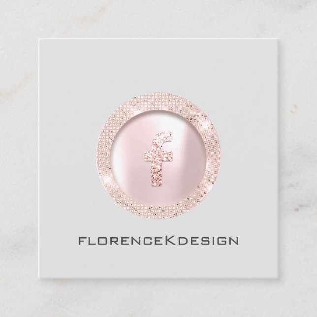 Rose der Visitenkarte Eyelashes Logo Telefonnummerkarte (Vorderseite)