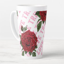 Rose der wahren Liebe Romantischer Valentinstag Milchtasse