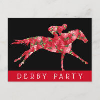 Rose Derby Race Party Black