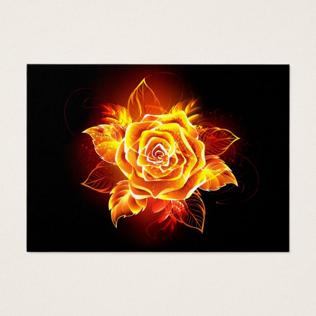 Rose des blühenden Feuers (Vorderseite)