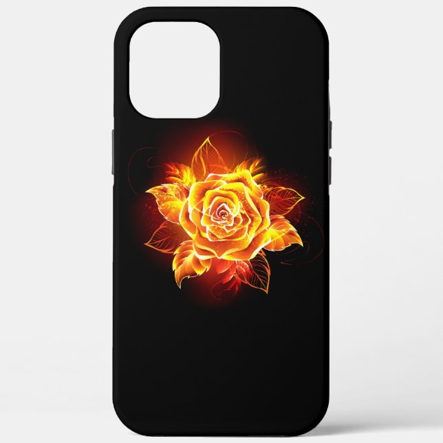 Rose des blühenden Feuers Case-Mate iPhone Hülle (Rückseite)