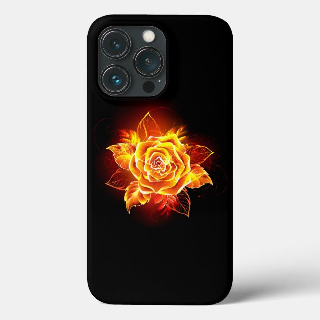 Rose des blühenden Feuers Case-Mate iPhone Hülle (Rückseite)