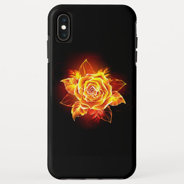 Rose des blühenden Feuers Case-Mate iPhone Hülle (Rückseite)