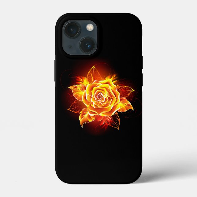 Rose des blühenden Feuers Case-Mate iPhone Hülle (Rückseite)