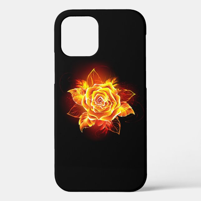 Rose des blühenden Feuers Case-Mate iPhone Hülle (Rückseite)