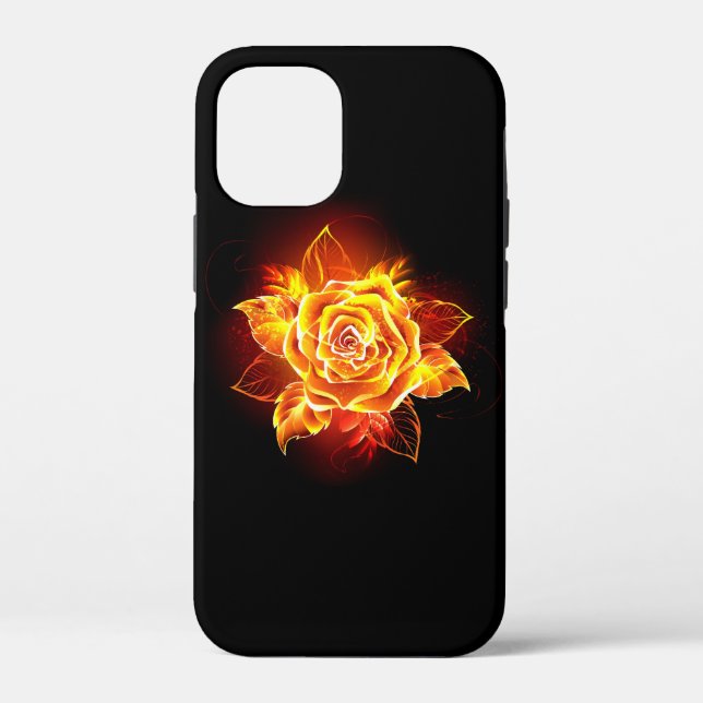 Rose des blühenden Feuers Case-Mate iPhone Hülle (Rückseite)
