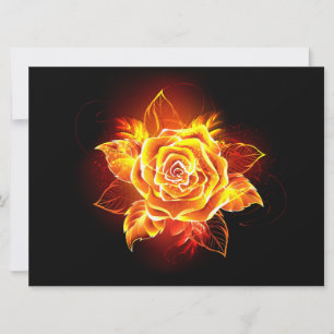 Rose des blühenden Feuers Einladung