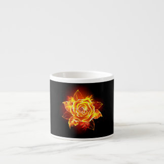 Rose des blühenden Feuers Espressotasse
