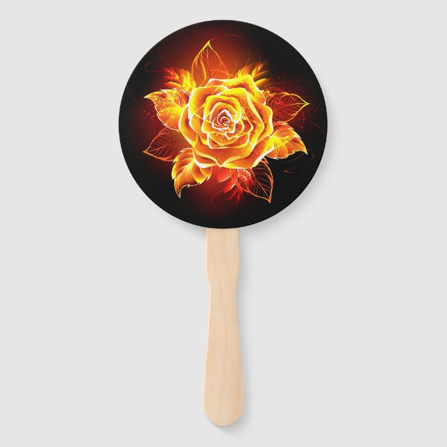 Rose des blühenden Feuers Fächer (Vorderseite)