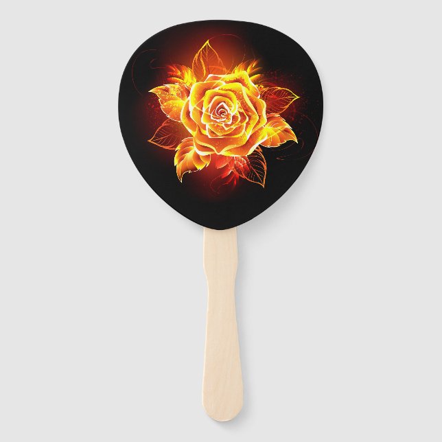 Rose des blühenden Feuers Fächer (Vorderseite)
