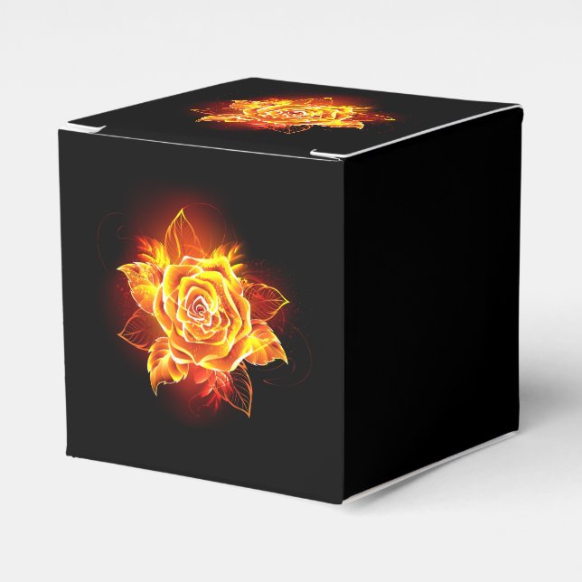Rose des blühenden Feuers Geschenkschachtel (Vorderseite)