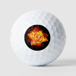 Rose des blühenden Feuers Golfball