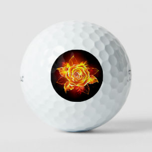 Rose des blühenden Feuers Golfball