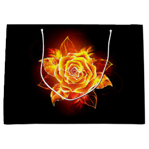 Rose des blühenden Feuers Große Geschenktüte