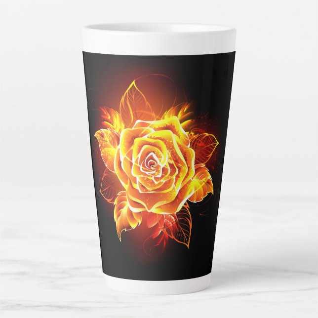 Rose des blühenden Feuers Milchtasse (Vorderseite)