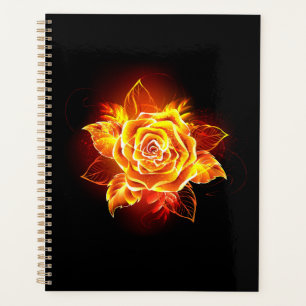 Rose des blühenden Feuers Planer