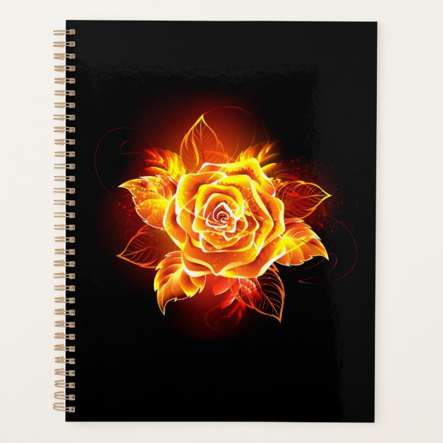 Rose des blühenden Feuers Planer (Vorderseite)