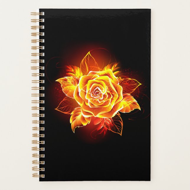 Rose des blühenden Feuers Planer (Vorderseite)