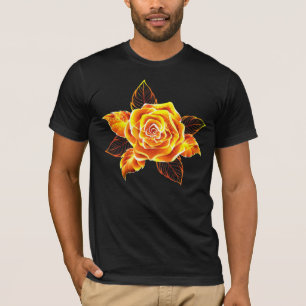 Rose des blühenden Feuers T-Shirt