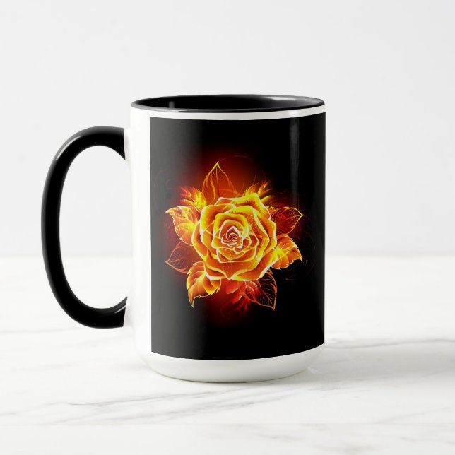 Rose des blühenden Feuers Tasse (Links)