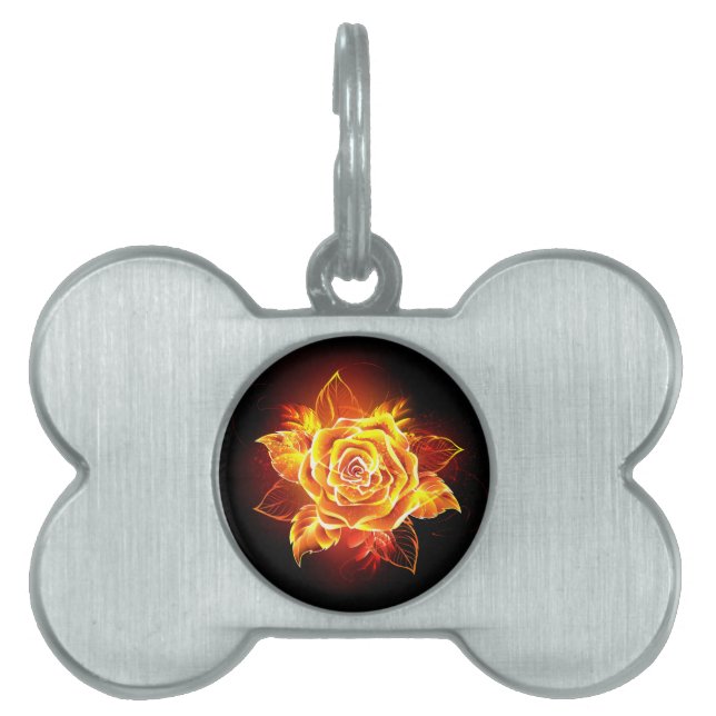 Rose des blühenden Feuers Tiermarke (Vorderseite)