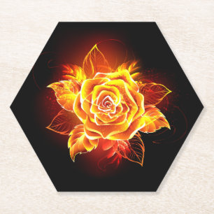 Rose des blühenden Feuers Untersetzer