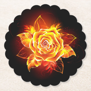 Rose des blühenden Feuers Untersetzer