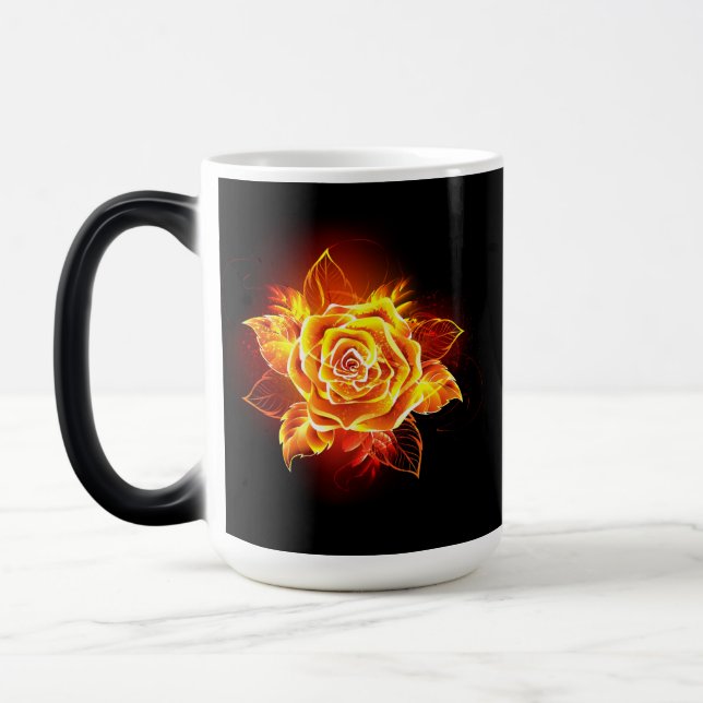 Rose des blühenden Feuers Verwandlungstasse (Links)