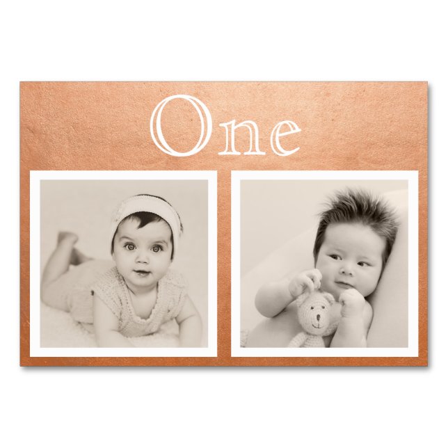 Rose des Brautgrundes im Alter Gold Tischnummer (Vorderseite)