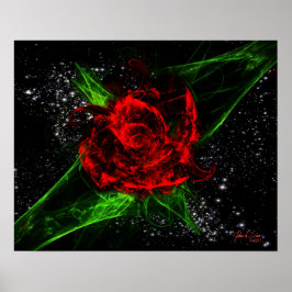 Rose des Fraktals (20 x 16) Poster