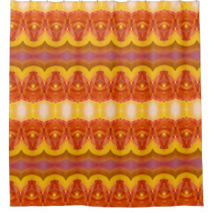 Rose des Friedens Ikat 3 Duschvorhang