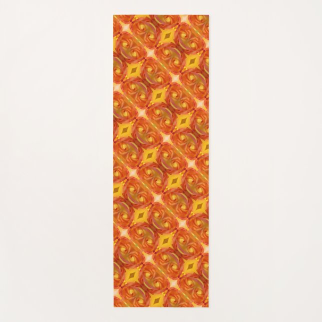 Rose des Friedens Ikat 8 Yogamatte (Vorderseite)