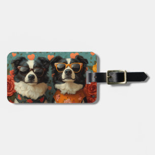 Rose des Herzens - Valentinstag Gepäckanhänger